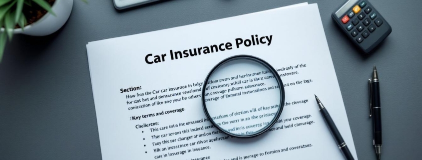 Car Insurance Policy Explanations: Key Terms and Coverage