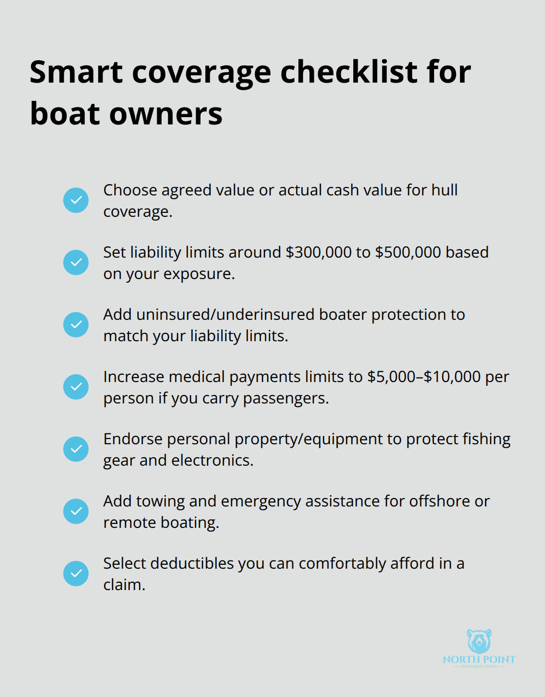Key boat insurance coverages and decisions for U.S. boaters - Boat insurance coverage explained