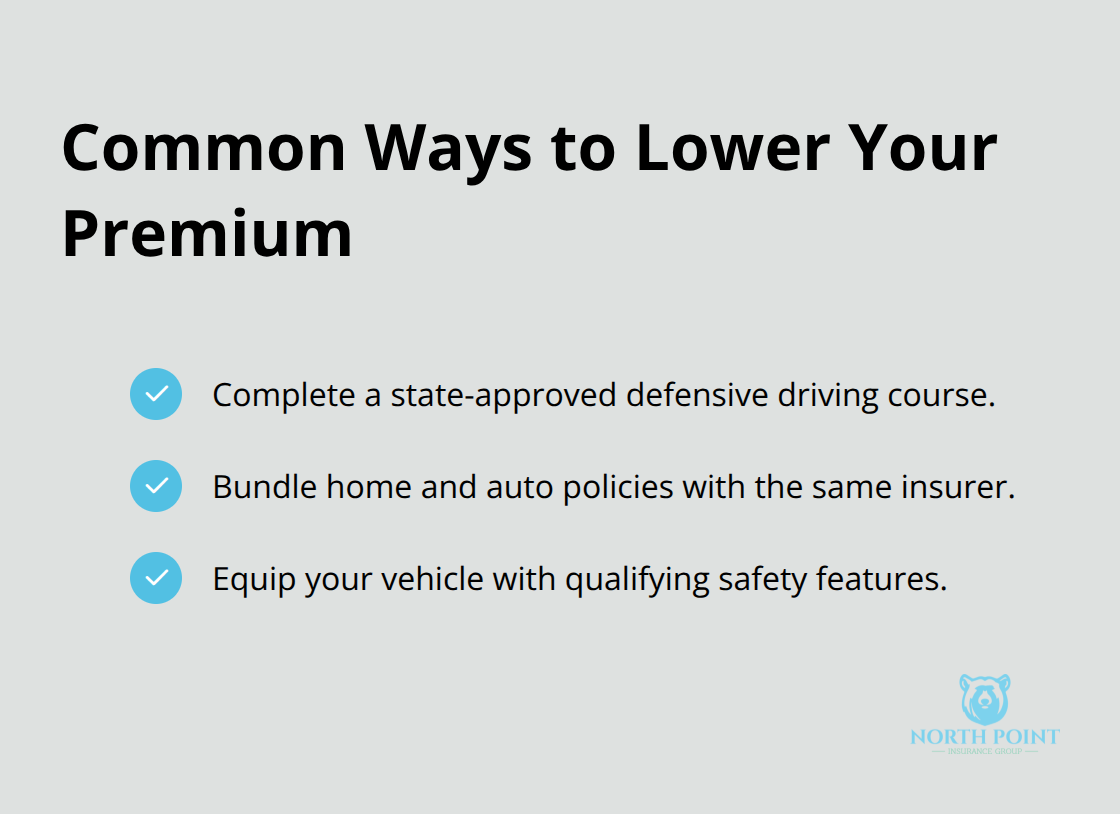 Checklist of popular car insurance discounts - Car insurance policy explanations