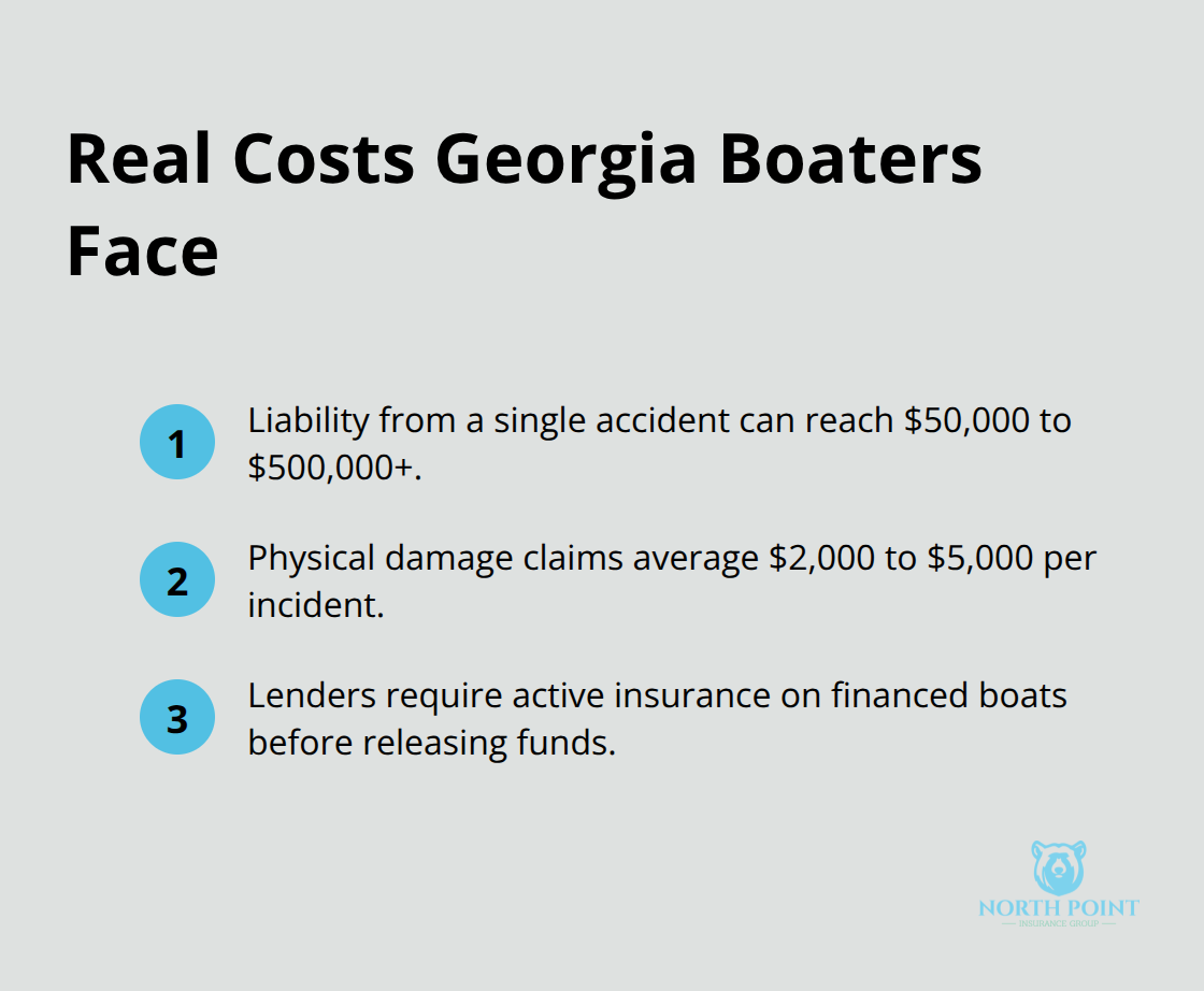 Key cost risks and claim amounts Georgia boaters commonly face